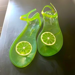 NEW Katy Perry Lime Jelly Sandal size 10 ~ 40.5